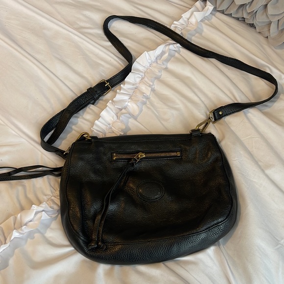 ROOTS- black leather purse - Picture 2 of 6